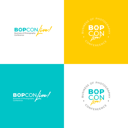 Photo design with the title 'Typography Camera Logo for Photography Event'