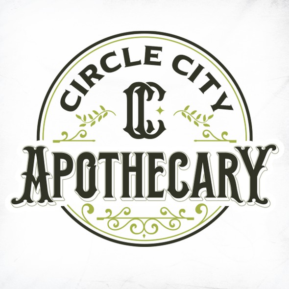 Natural design with the title 'Circle City Apothecary'