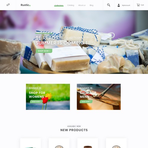 DIY design with the title 'Ecommerce Website'