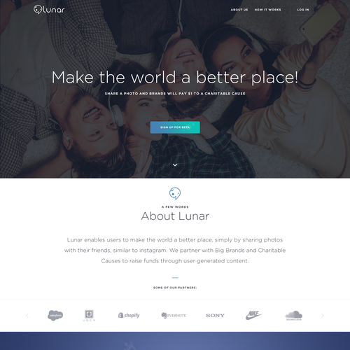 Video design with the title 'Landing Page for Mobile App'