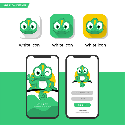 CorelDRAW design with the title 'Incognito - Logo app design'