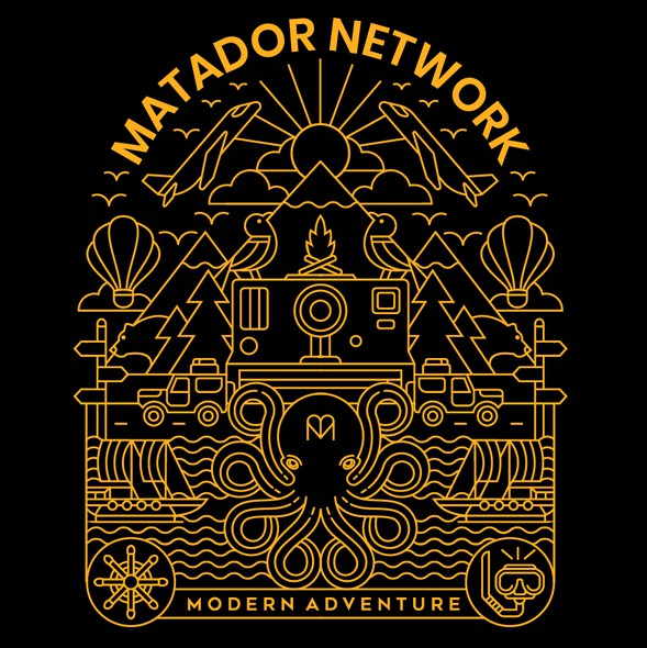Outdoor t-shirt with the title 'Matador Network'