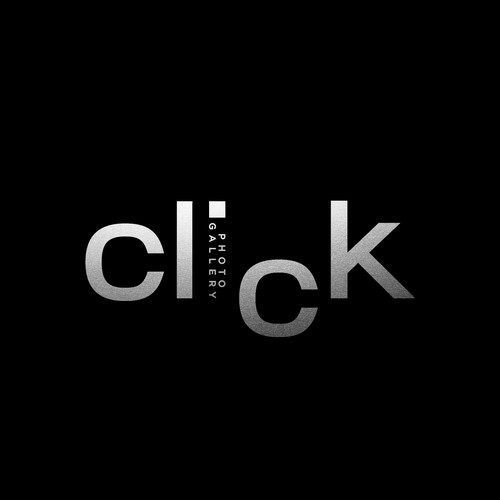 Silver logo with the title 'CLICK Photo Gallery'