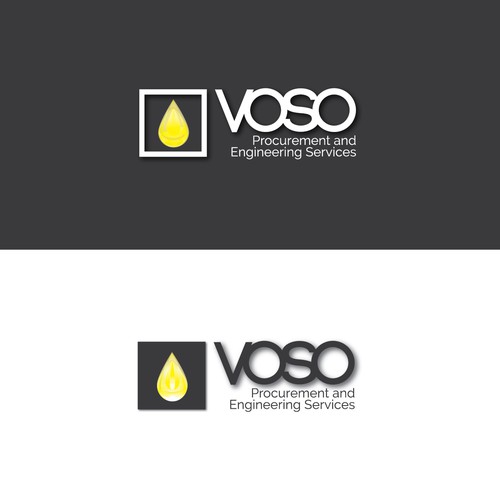 Yellow brand with the title 'logo VOSO'