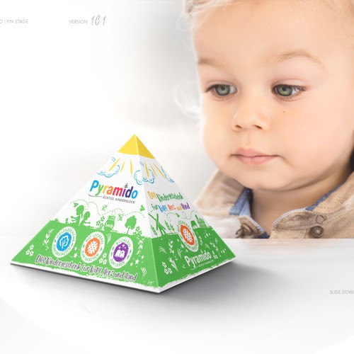 Toy design with the title 'Eco-toy for children, packaging design'