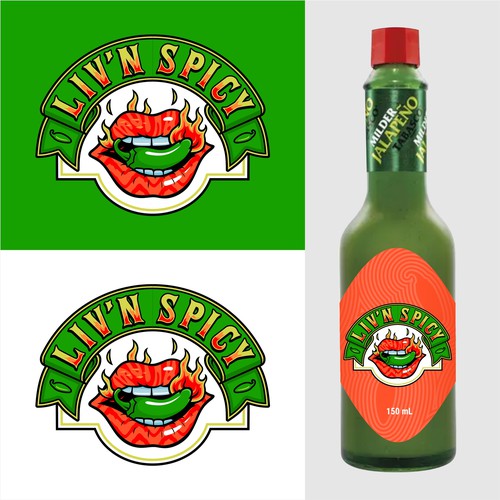 Food brand with the title 'Design logo for Spicy elixir for mixed drinks'