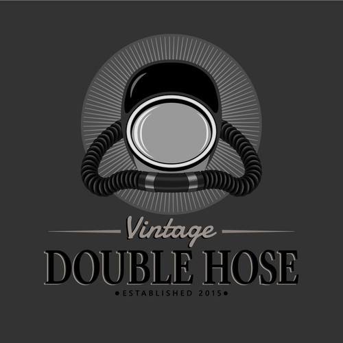 Scuba logo with the title 'Vintage/Retro Logo Design for Scuba Company'