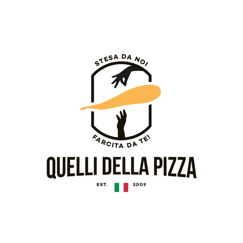 Italian logo with the title 'Logo for a pizza base maker'