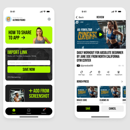 Activity design with the title 'Mobile App for daily work up activity'