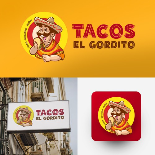 Digital marketing logo with the title 'Logo design for Taco restaurant '