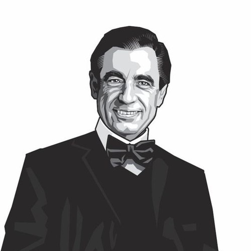 Character t-shirt with the title 'Mr Rogers'