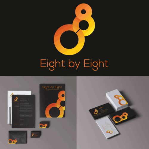 Entertainment brand with the title 'Eight by Eight Brand Development'