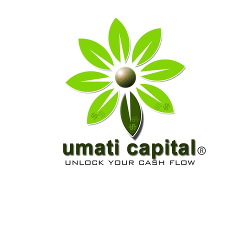 Sunflower design with the title 'Design logo for electronics financial company'