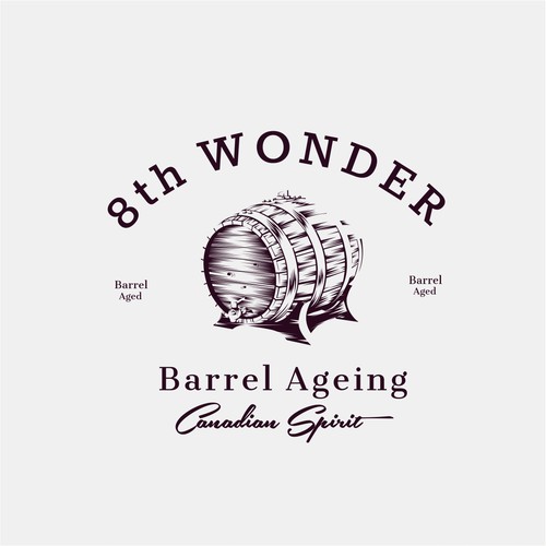 Paper logo with the title 'Design a NEW Single Malt Canadian Whisky BARREL !'