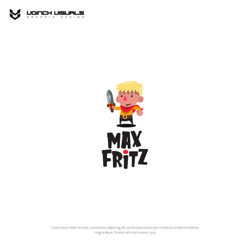 Stylized logo with the title 'Logo concept for Max Fritz'