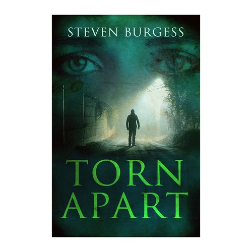 Green book cover with the title 'Crime Fiction cover'