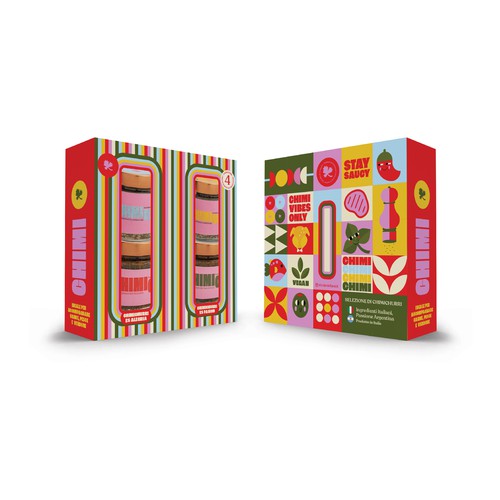 Spice packaging with the title 'ChimiChimi Packaging box'