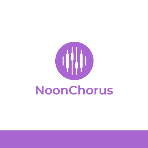 Soundwave logo with the title 'Noon Chorus Logo'