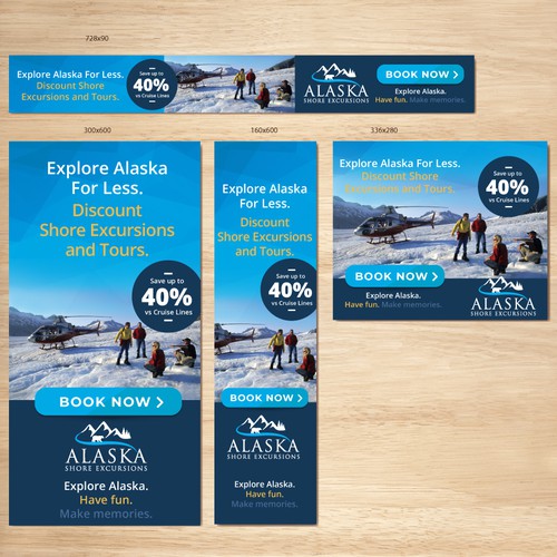 Alaska design with the title 'Google AdWords banners'