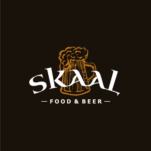 Alcohol logo with the title 'Skaal'