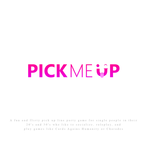 Pen tool logo with the title 'Line Party Game Logo'