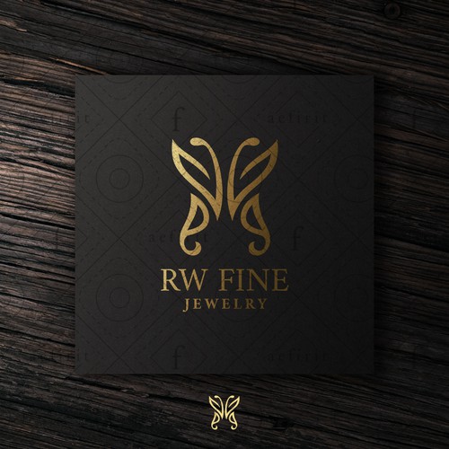 Tribal logo with the title 'Abstract Butterfly Logo'