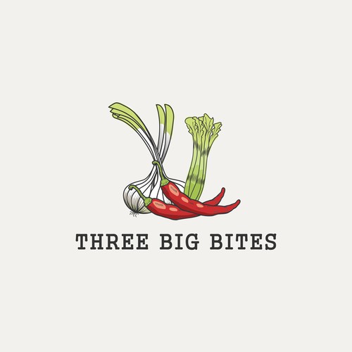 Chili pepper logo with the title 'Gourmet Food (and Pizza) Recipe Blog Logo'