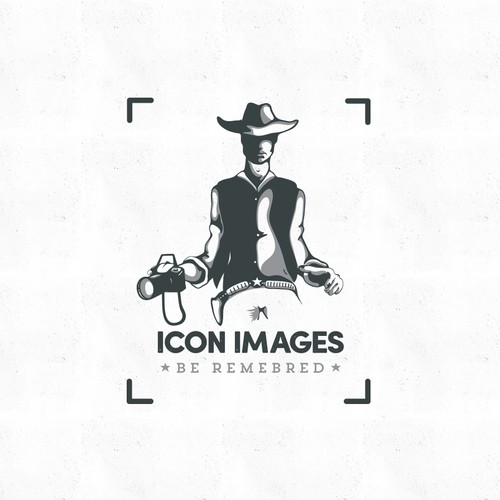 Black and white logo with the title 'ICON IMAGES'