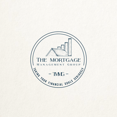 Accounting brand with the title 'Classic logo for mortgage management'