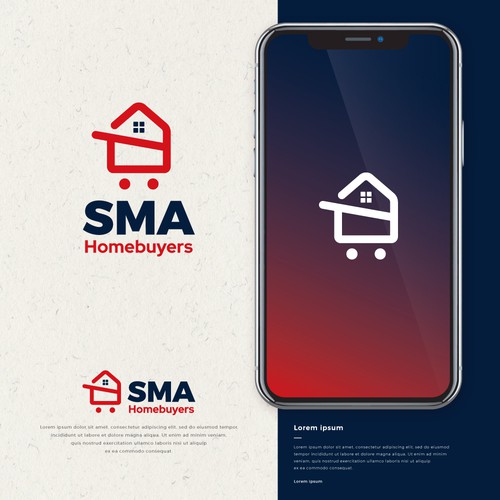 Shopping cart logo with the title 'SMA Homebuyers'