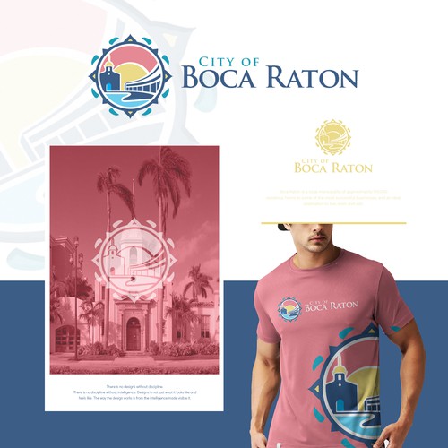 Amazing logo with the title 'City of Boca Raton'