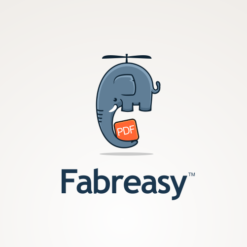 Cute animal design with the title 'logo voor Fabreasy'