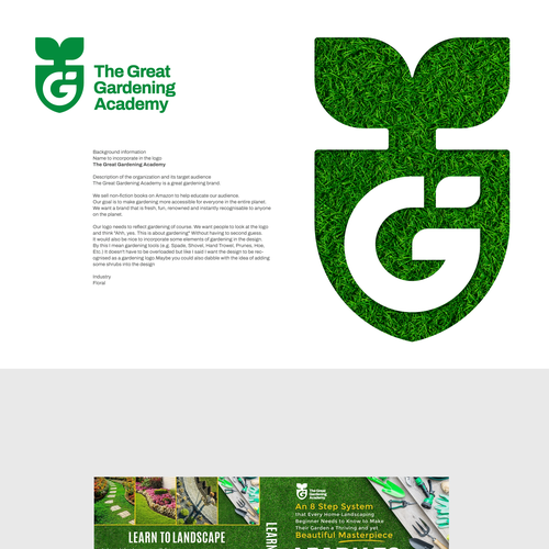 Academy brand with the title 'Garden Logo'