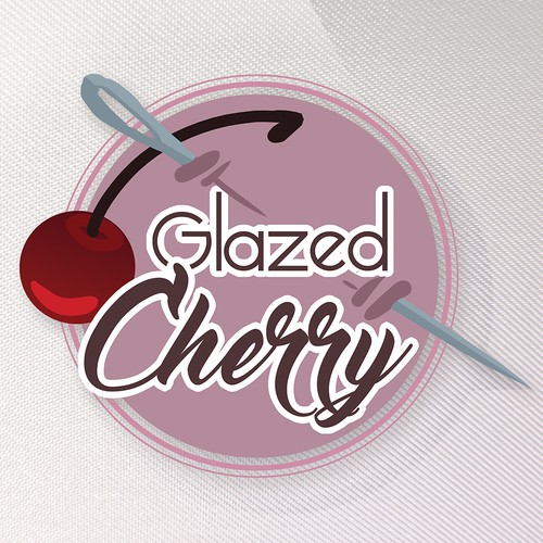 Cherry logo with the title 'Glazed Cherry - logo'