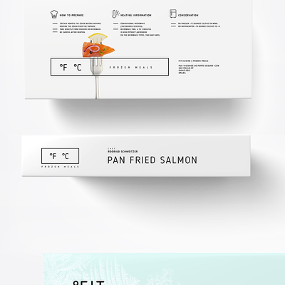Logo and package for  brand "Fit Cuisine" (Frozen food)