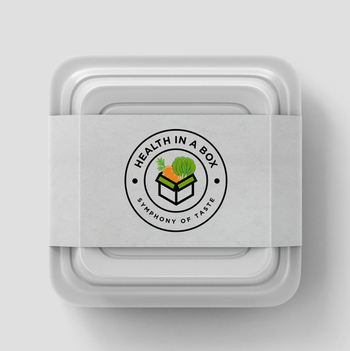 Carrot design with the title 'Health in box'