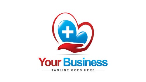 Hand logo with the title 'heart'