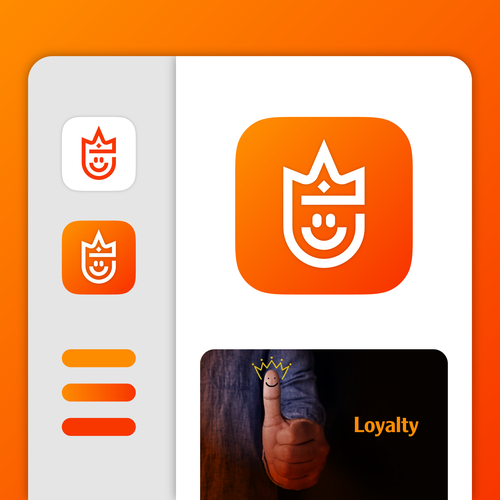 Loyalty design with the title 'Simple memorable app icon design'