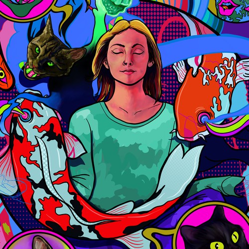 Fish artwork with the title 'Lapse 19'