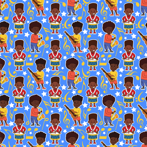 African design with the title 'Pattern for Boys'