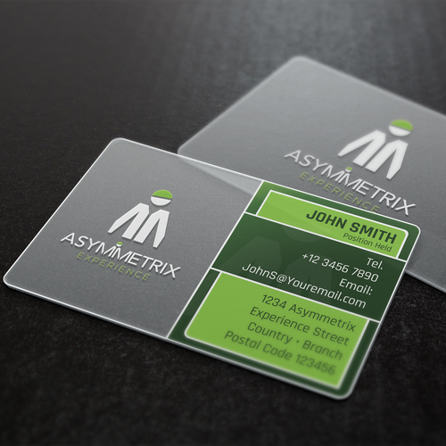 Asymmetrical design with the title 'Asymmetrix Experience'