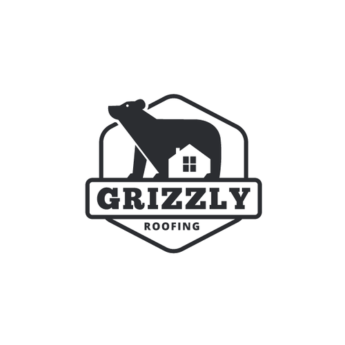 Grizzly logo with the title 'Grizzly roofing'