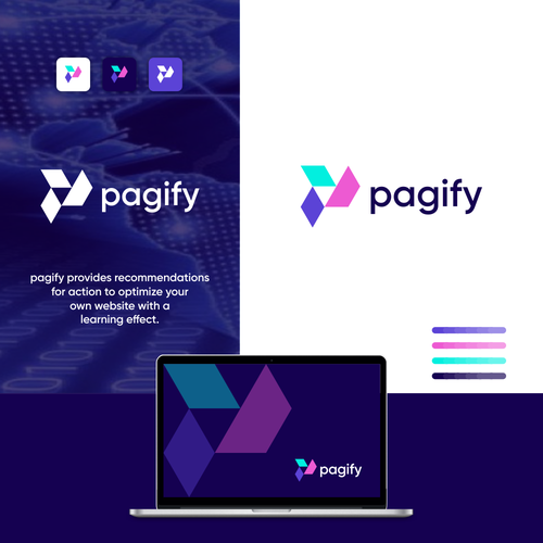 Website logo with the title 'Letter P Abstract '