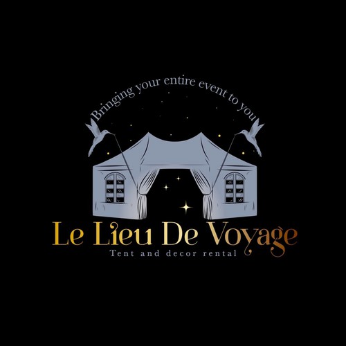 Drawing design with the title 'Lieu De Voyage'