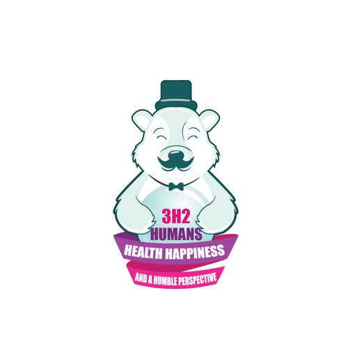 Mascot logo with the title 'Gentleman Bear'