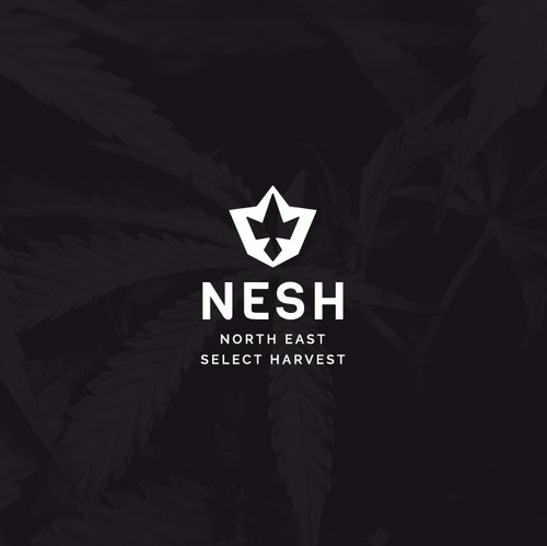 Dispensary logo with the title 'Logo concept for cannabis dispensary'