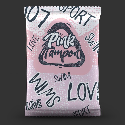 Pink packaging with the title 'Pink Tampon'