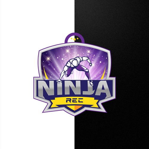 Ninja brand with the title 'Design a action logo based on Ninja Warrior'