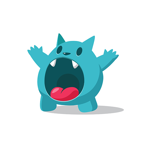 Internet design with the title 'Mascot for sharing app'