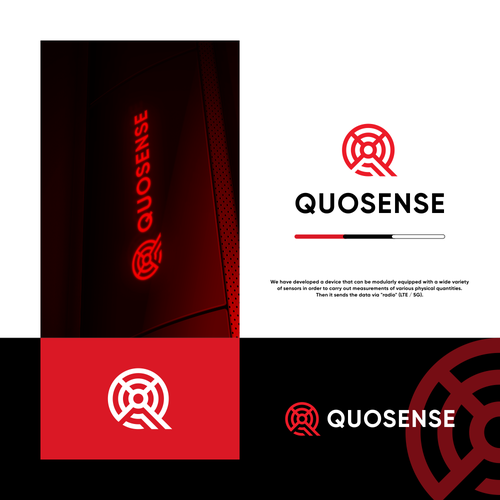 Q logo with the title 'combine the letter "Q" with "Signal".'